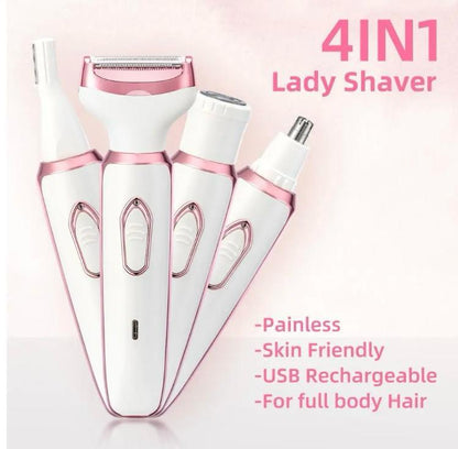 Ivory Glow - 4-in-1 Women's Electric Shaver