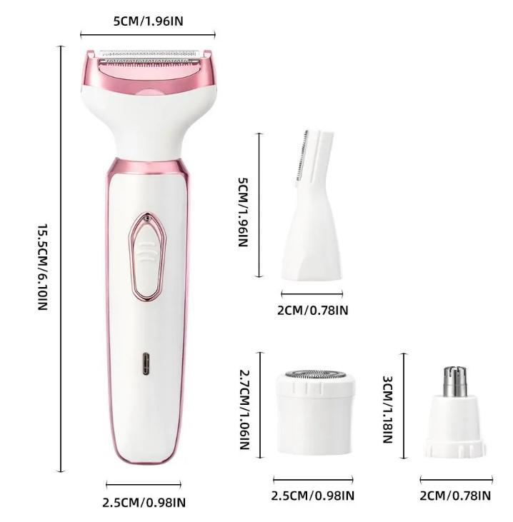 Ivory Glow - 4-in-1 Women's Electric Shaver