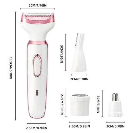 Ivory Glow - 4-in-1 Women's Electric Shaver