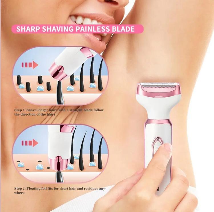 Ivory Glow - 4-in-1 Women's Electric Shaver
